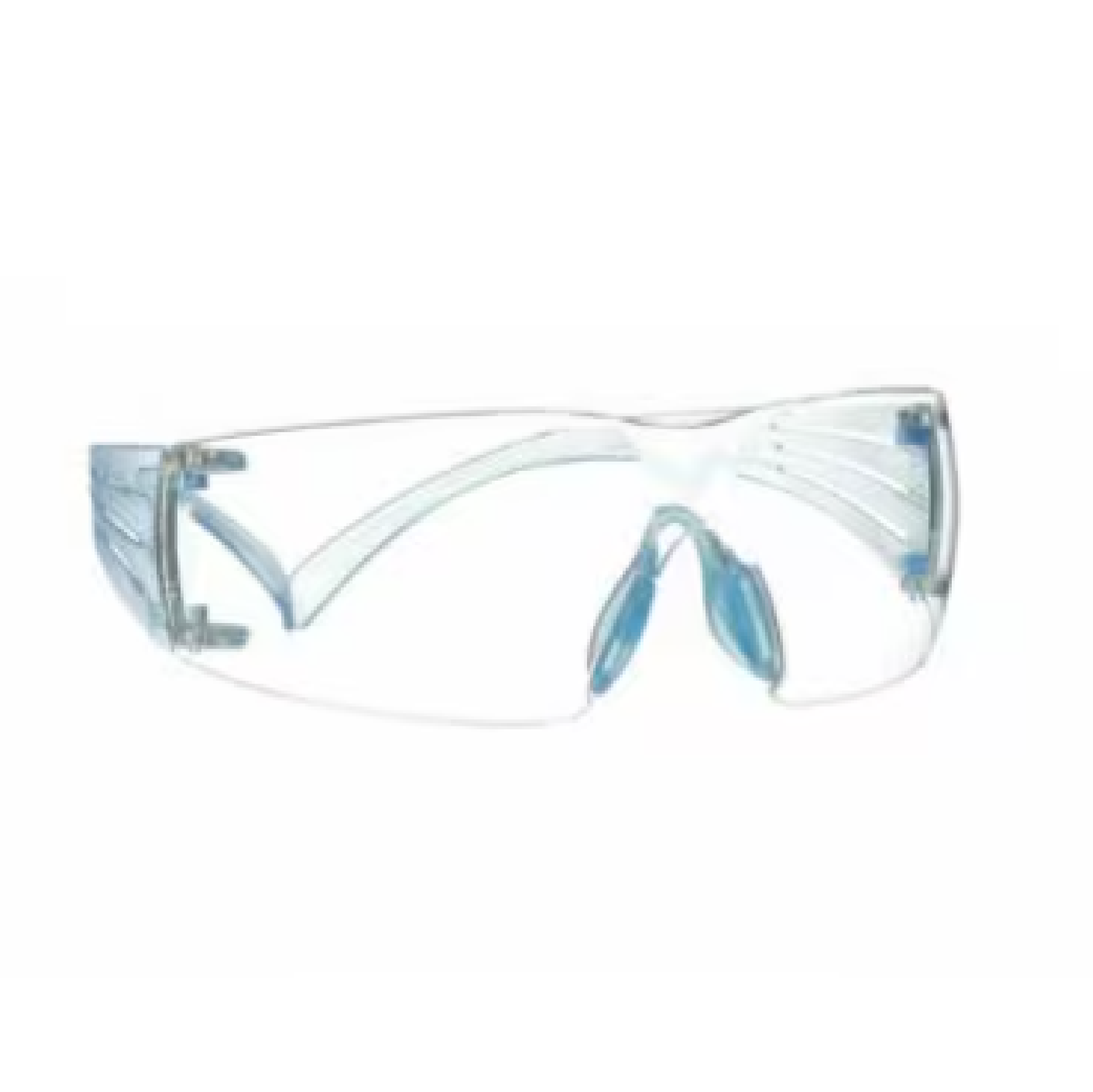 3M SECUREFIT Ice Blue Temples SCOTCHGARD ANTI-FOG CLEAR Lens SF301SGAF-LBL