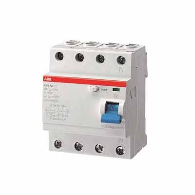 ABB F204 AC-100/0,03, Residual Current Circuit Breaker (RCCB), F200, 4 Pole, 30mA, 100A, AC