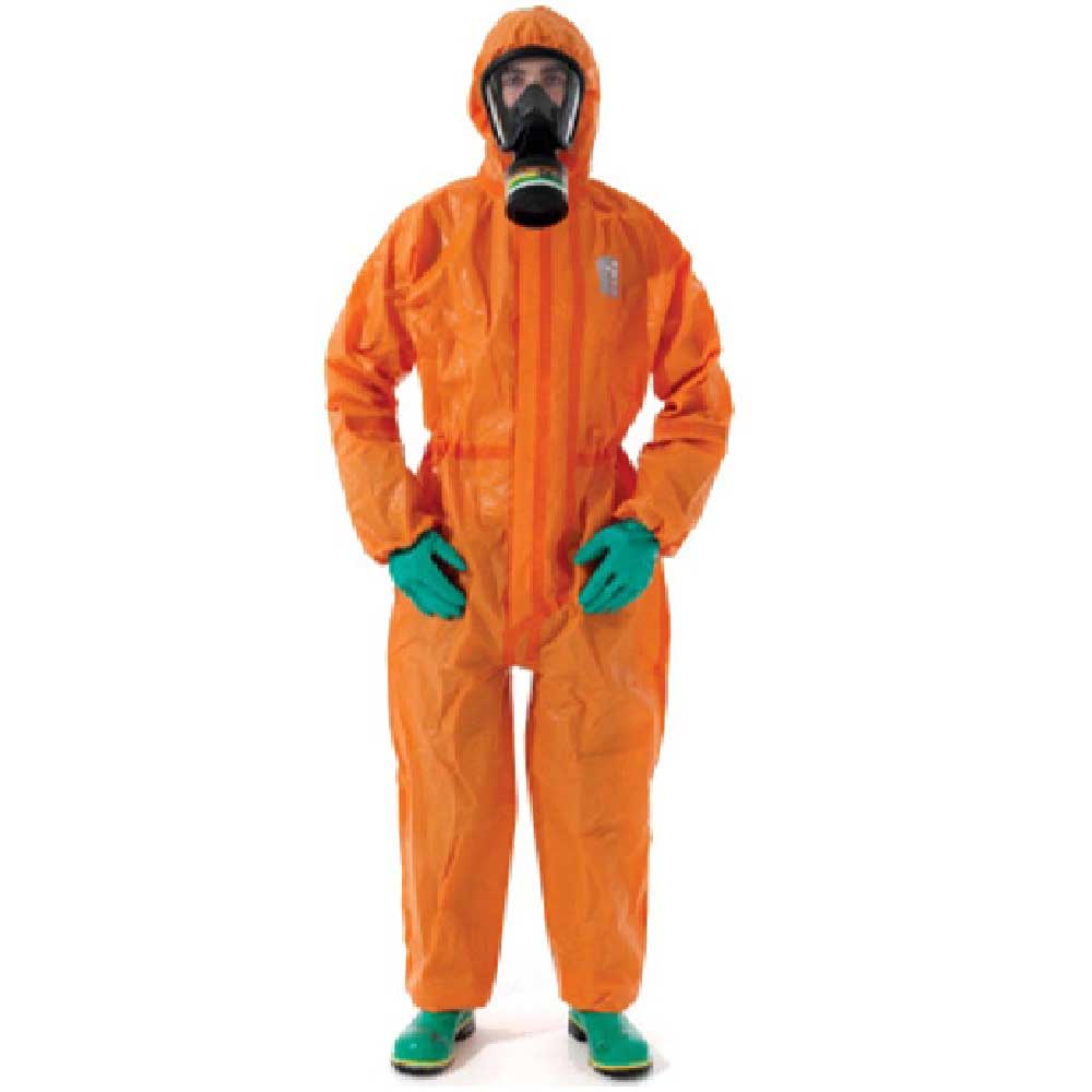 Ansell AlphaTec 5000-OR Size-XL Protective Coverall For Chemicals & Biological Hazards