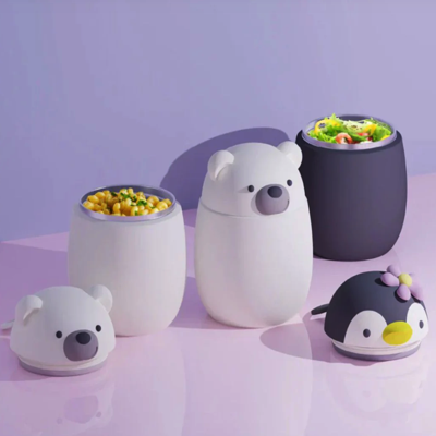 ASOBU BESTIE Vacuum Insulated Stainless Steel FOOD CONTAINER With Detachable Head 600ML