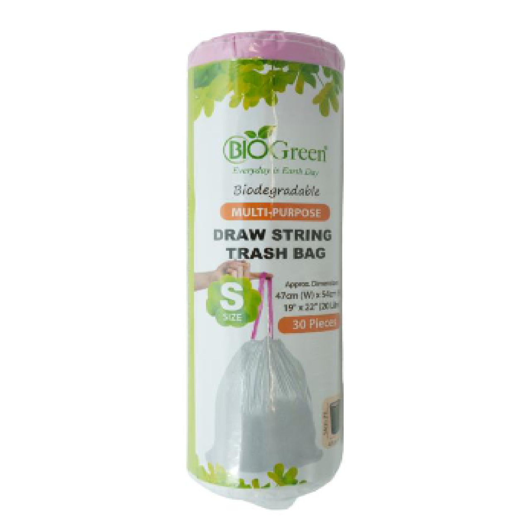 Biogreen Biodegradable DRAW STRING Bag (SMALL) 19