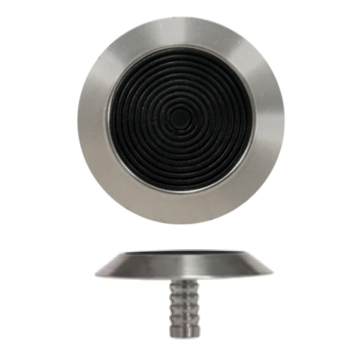 BLIND TACTILE STUD SS316 Stainless Steel With BLACK RUBBER TOP