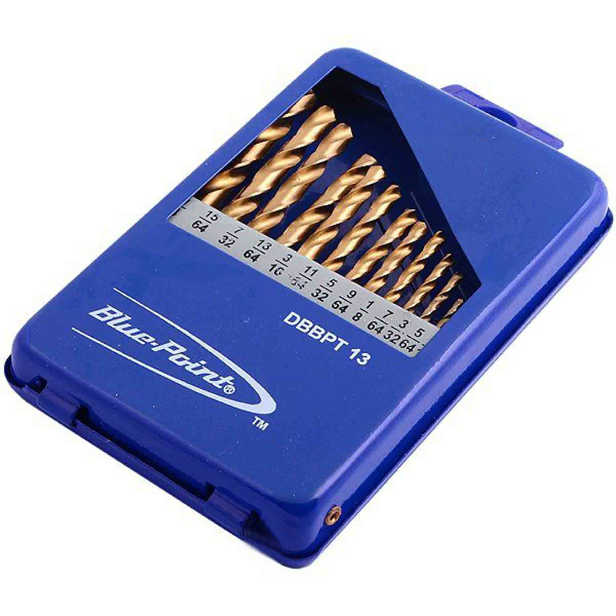 BluePoint 13PC Titanium Coated Drill Bit Set DBBPT13