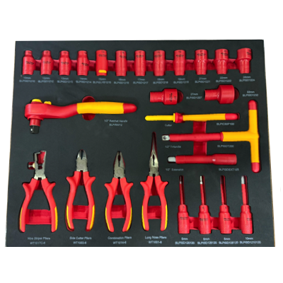 BluePoint BLPINHK115S 115PC VDE INSULATED Tool Storage Set With Pelican V600 VAULT Large Equipment Case