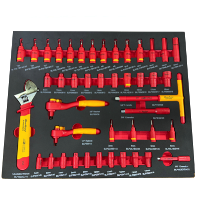 BluePoint BLPINHK115S 115PC VDE INSULATED Tool Storage Set With Pelican V600 VAULT Large Equipment Case