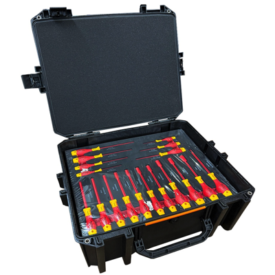 BluePoint BLPINHK115S 115PC VDE INSULATED Tool Storage Set With Pelican V600 VAULT Large Equipment Case