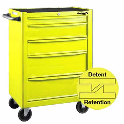 BluePoint KRB13005YEL 5 Drawers Roller Cabinet YELLOW GLOSS
