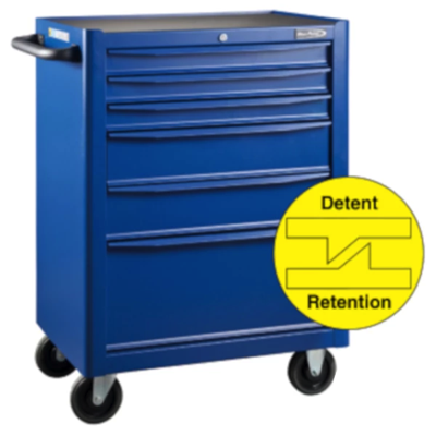 BluePoint KRB13006KPRB 6 Drawers Roller Cabinet BLUE MATT