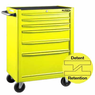 BluePoint KRB13006YEL 6 Drawers Roller Cabinet YELLOW GLOSS