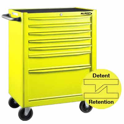 BluePoint KRB13007YEL 7 Drawers Roller Cabinet YELLOW GLOSS