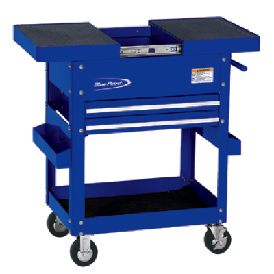 BluePoint KRBCSST 4 Drawers Sliding Top Roll Cart BLUE