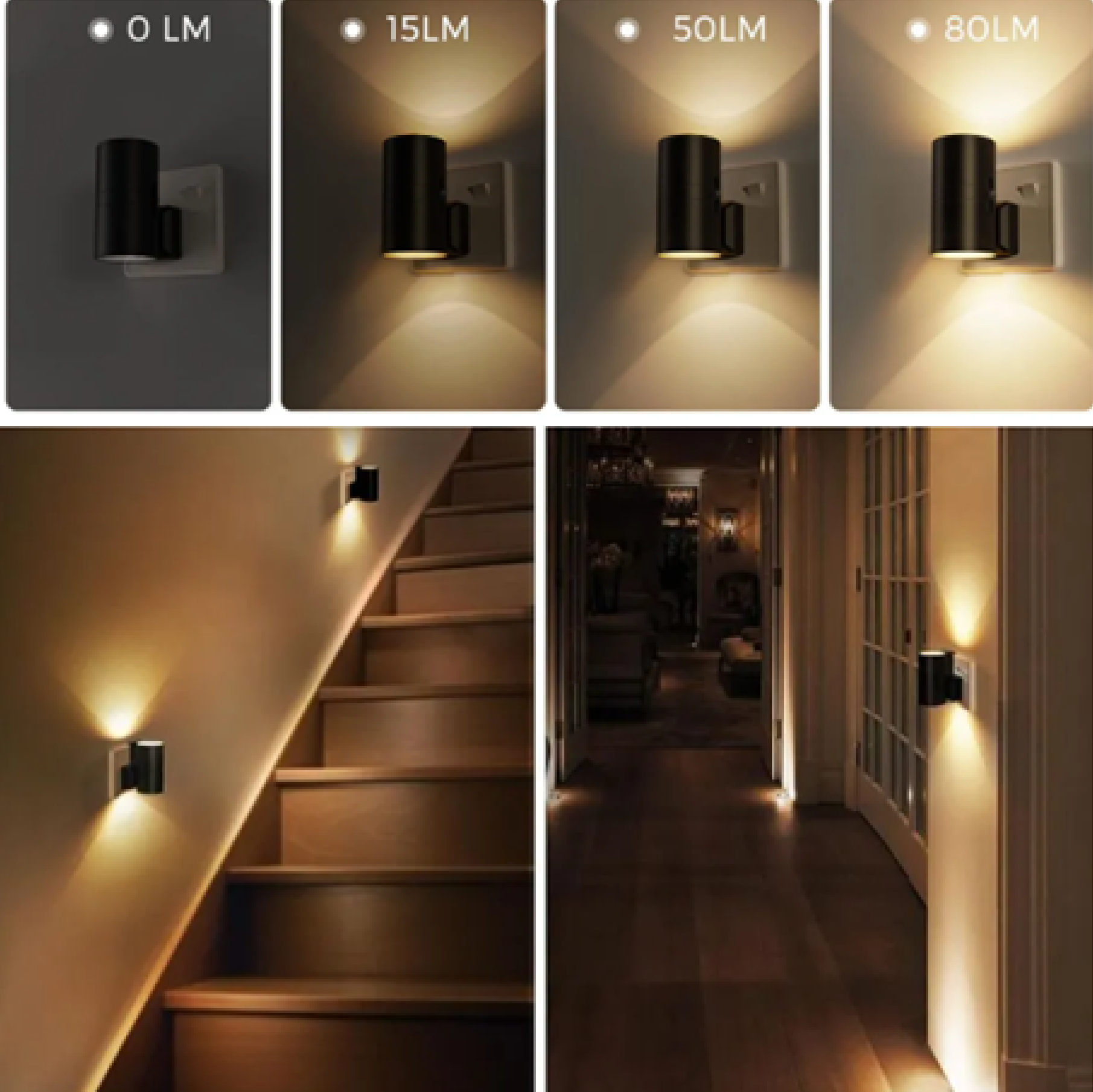 Britz LED Night Light PLUG-IN Dimmable 3000K WARMWHITE