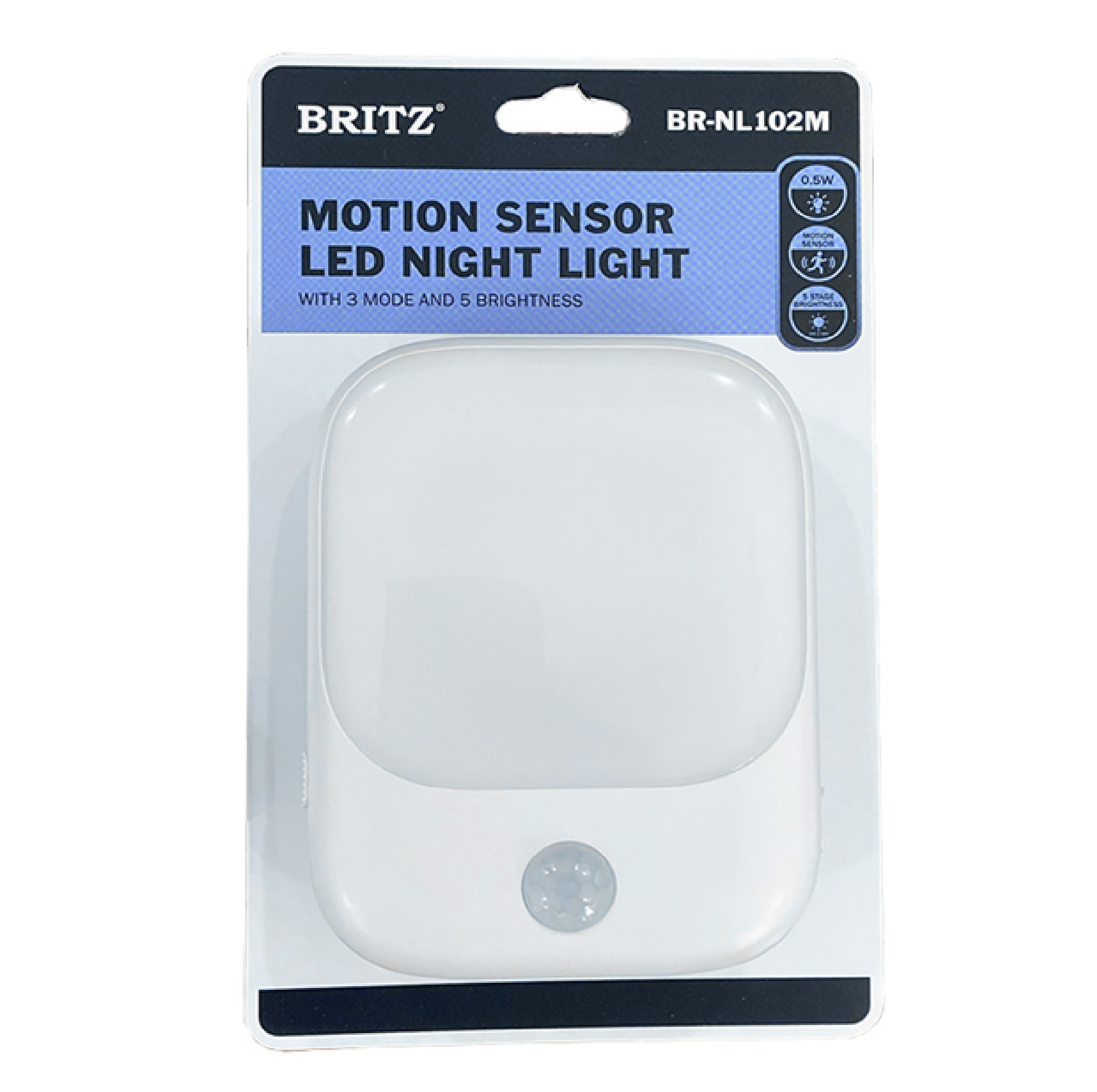 Britz Motion Sensor LED Night Light AUTOMATIC MOTION SENSOR