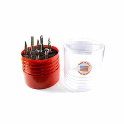 Browntool B71287, 1/4 Shank Carbide Burr Set, 10PC/Set