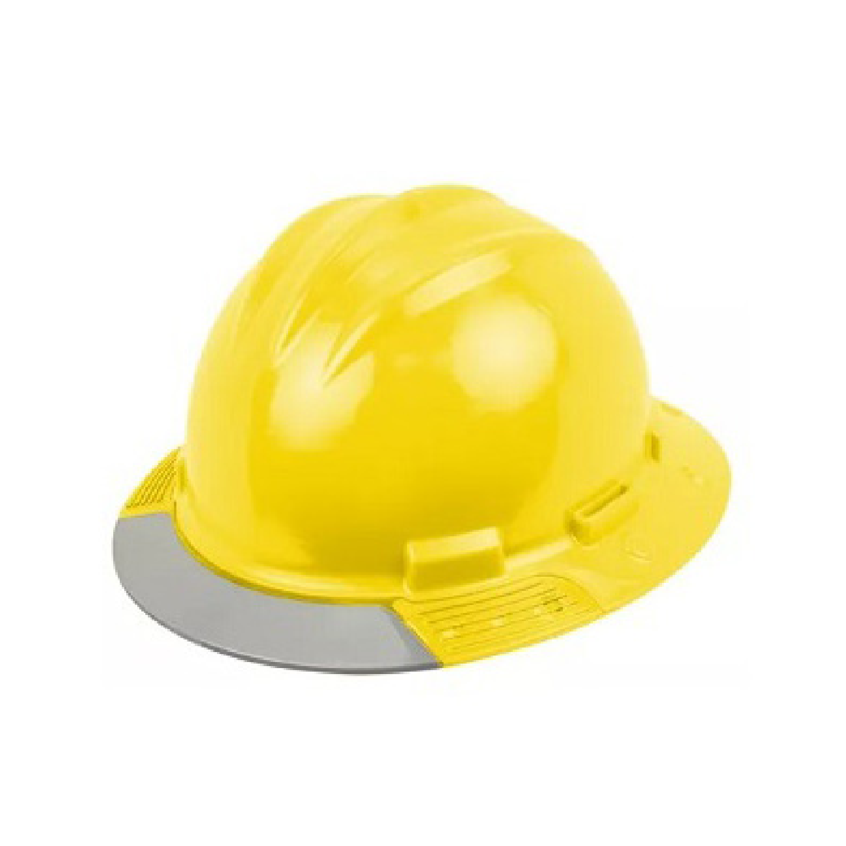 Bullard AVRDBG, Above View Full Brim Safety Helmet With Ratchet Suspension (YELLOW, Clear Visor)