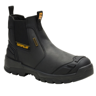 Caterpillar STRIVER XL CHELSEA Steel Toe Waterproof Safety Shoes P91818 BLACK