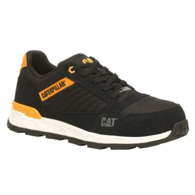 Caterpillar VENWARD Composite Toe Work Safety Shoe P91480 BLACK & CAT YELLOW