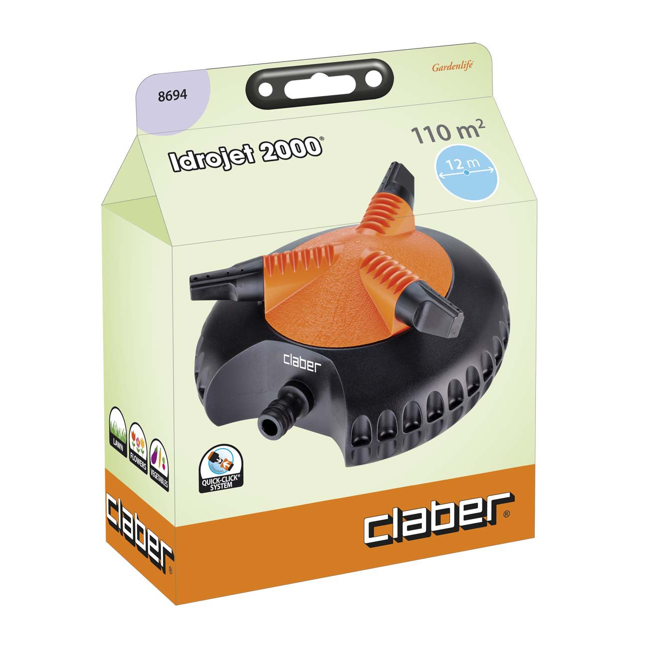 Claber 8694 INDROJET 2000 Rotating Sprinkler