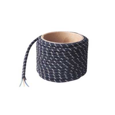 Cotton BRAIDED Electrical Power Cable 3 Core 40/0/015 X 40YDS