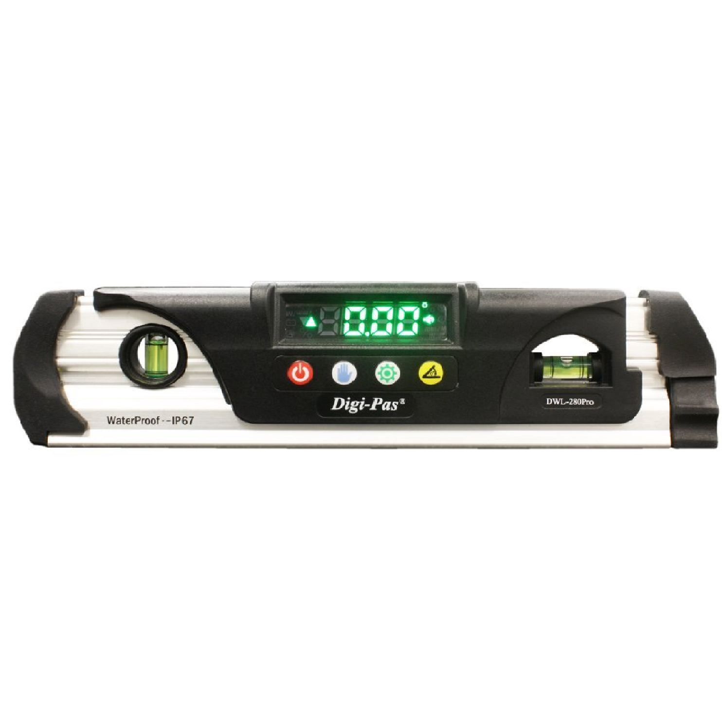 DIGI-PAS WATERPROOF DIGITAL Torpedo Level & Protractor MAGNETIC 9
