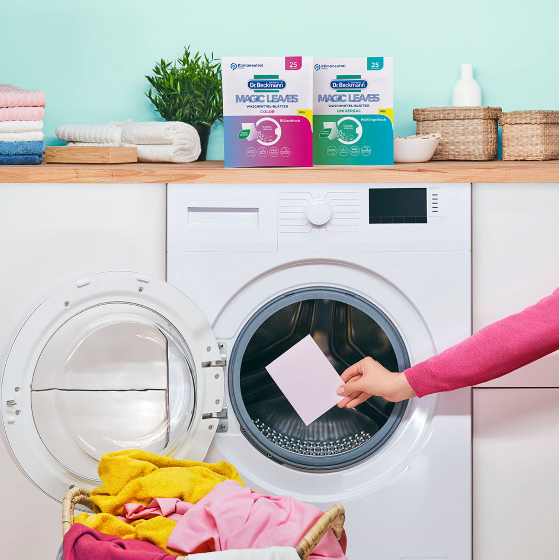 DR. BECKMANN MAGIC LEAVES Laundry Detergent Colour 25 SHEETS/PACK