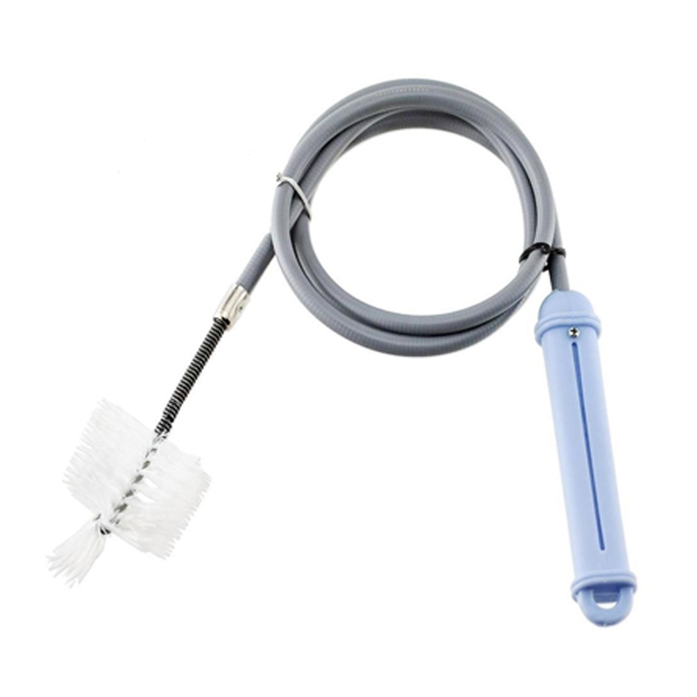 Drain Cleaner 5FT/1.5M Flexible Vinyl Coated Cable With Brush