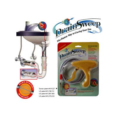 Drain Sweep Flexible Cleaning Anti Clog Tool 4 Feet Flex Clean System