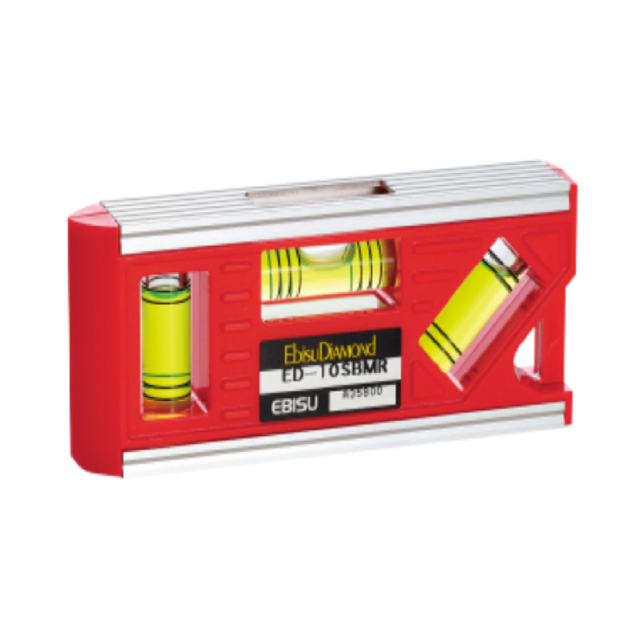 EBISU DIAMOND 100MM Aluminium Level With 3 Vials And Extra Strong Magnet ED-10SBMR