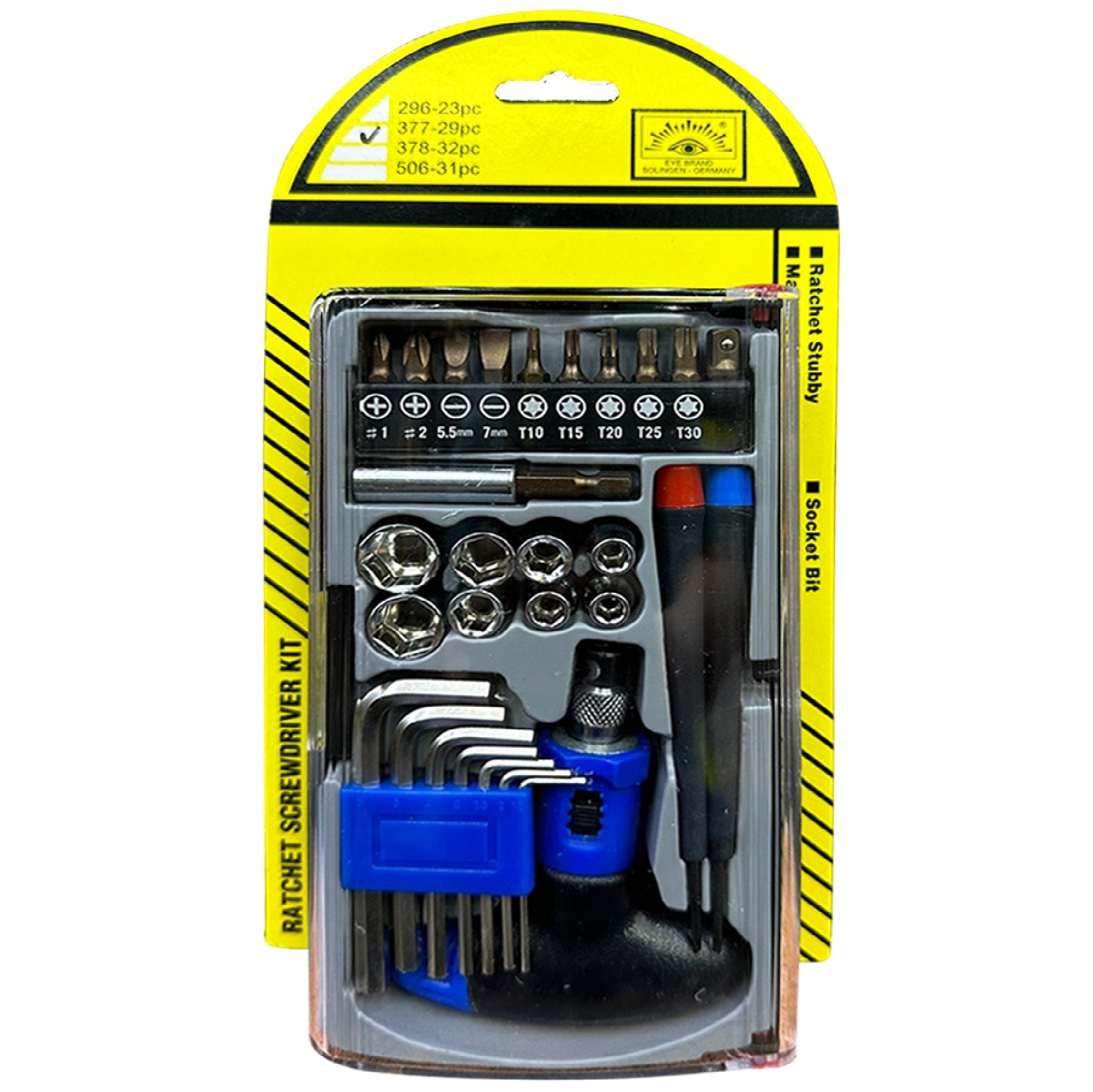 EYE BRAND 29PC RATCHET Screwdriver Kit 377-29PC