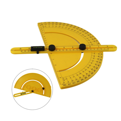 EYE BRAND 4-IN-1 Angle Finder, Regular Level, T-Square & Protractor