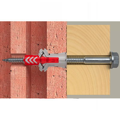 FISCHER DUOPOWER 10MM X 50MM Screw A4 Stainless Steel 2PC/PACK 535488