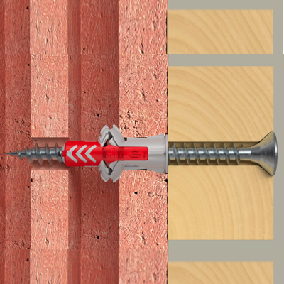 FISCHER DUOPOWER 5MM X 25MM Screw A2 Stainless Steel 8PC/PACK 535485