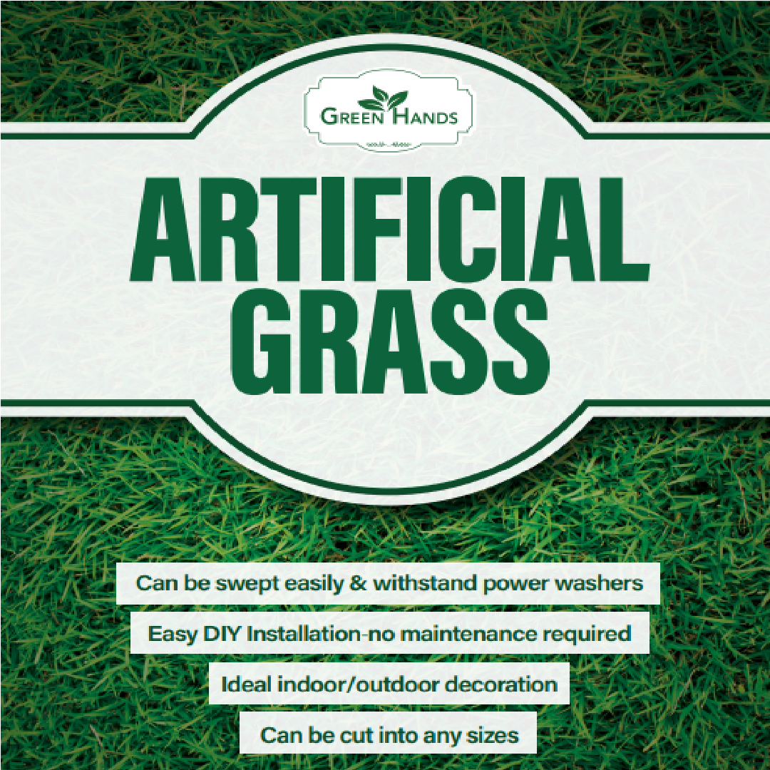 Green Hands REALISTIC Artificial Grass 1M X 2M X 20MM