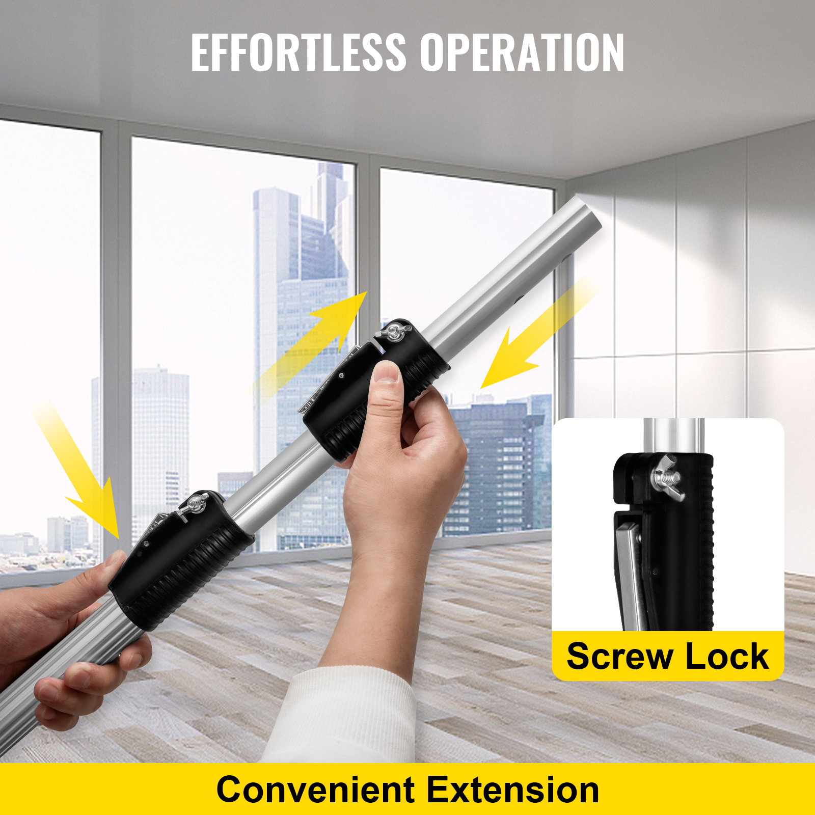 Green Hands UP To 5M TRIPLE EXTENSION Telescoping Pole Aluminum