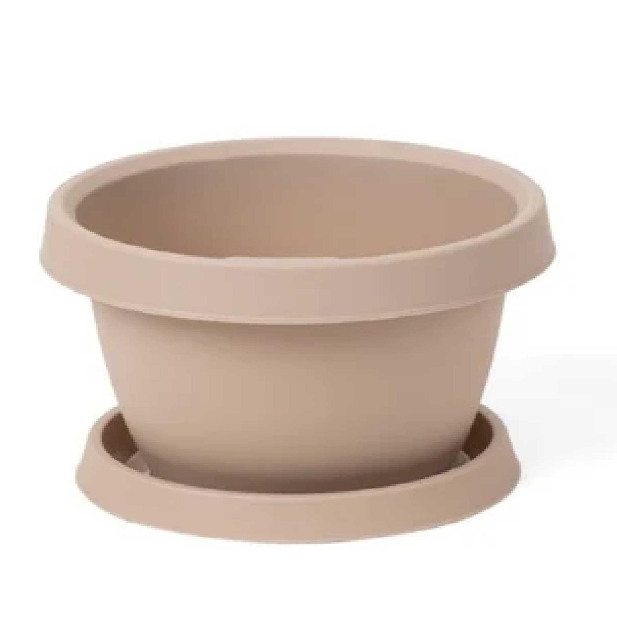 GRO Flower Pot With Tray 12L DESERT BEIGE
