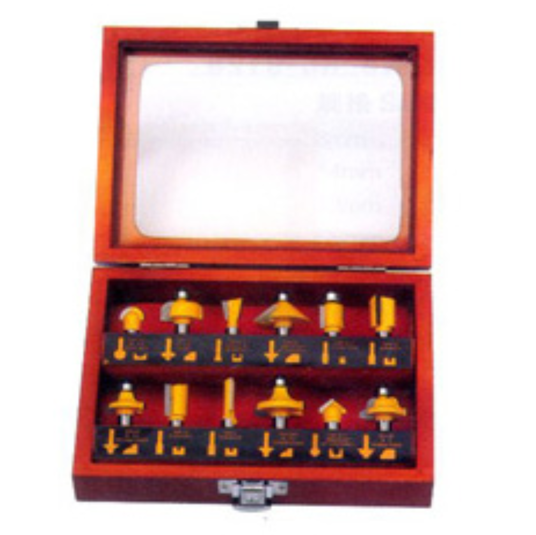 G-TECH 1/4 Shank Tungsten Carbide 12PC Router Bit Set