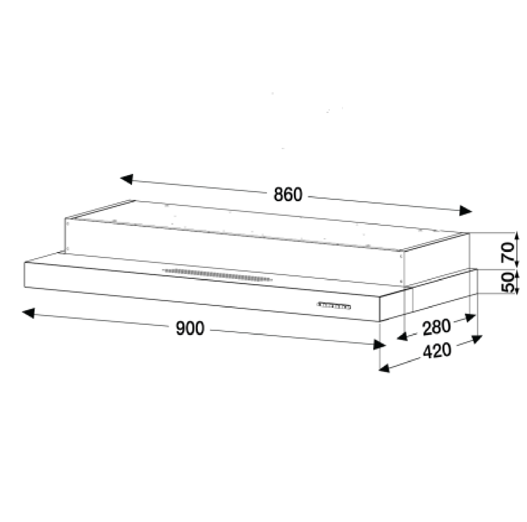 Hafele 90CM Semi Integrated Hood 536.88.133 + DOUBLE ZONE BUILT-IN Induction & Hybrid Hob 536.66.840 + MULTIFUNCTIONAL OVEN 536.07.490