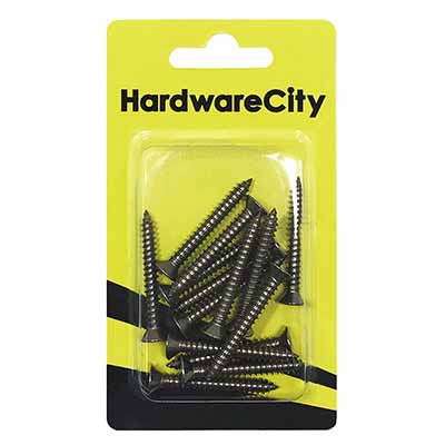 HardwareCity 10 X 38MM (1-1/2) Stainless Steel CSK Self Tapping Screws, 12PC/Pack