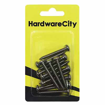 HardwareCity 10 X 38MM (1-1/2) Stainless Steel PH Pan Head Self Tapping Screws, 12PC/Pack