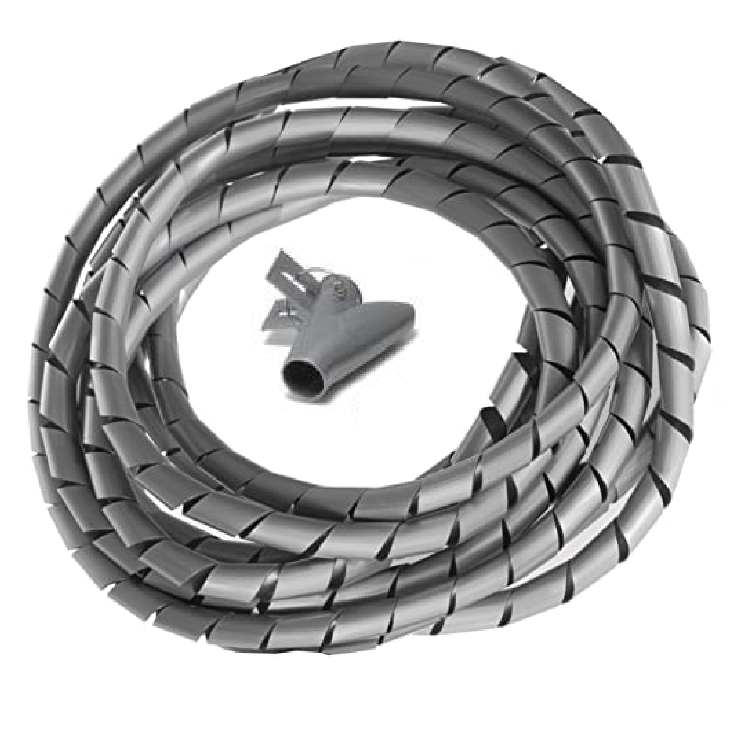 HardwareCity 16MM X 2M Cable SPIRAL WRAP SILVER