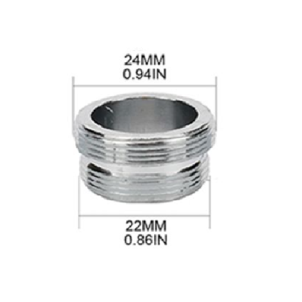 HardwareCity 24MM X 22MM Fine Thread Extension Fitting