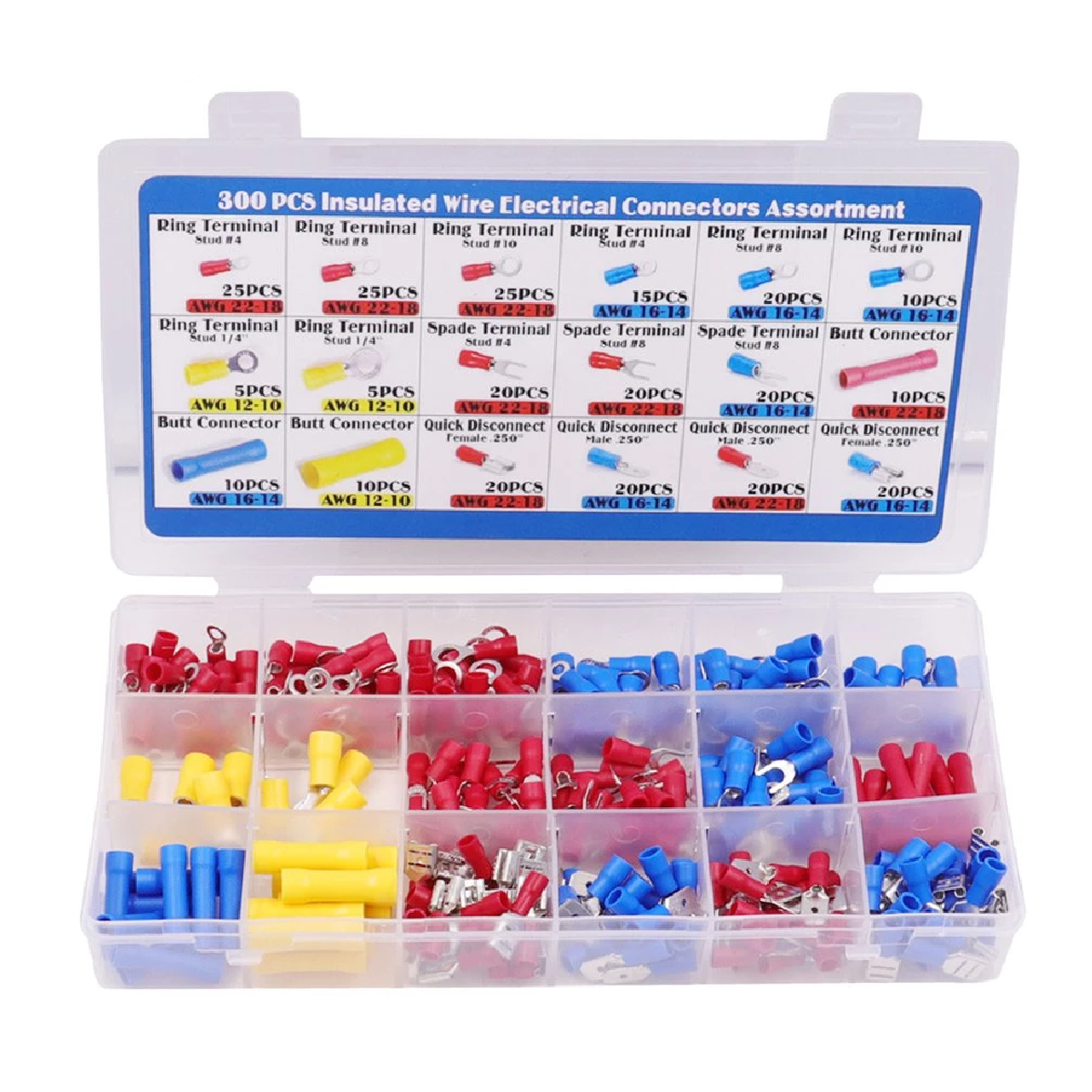 HardwareCity 300PC Wire Electrical Connectors Assortment Set