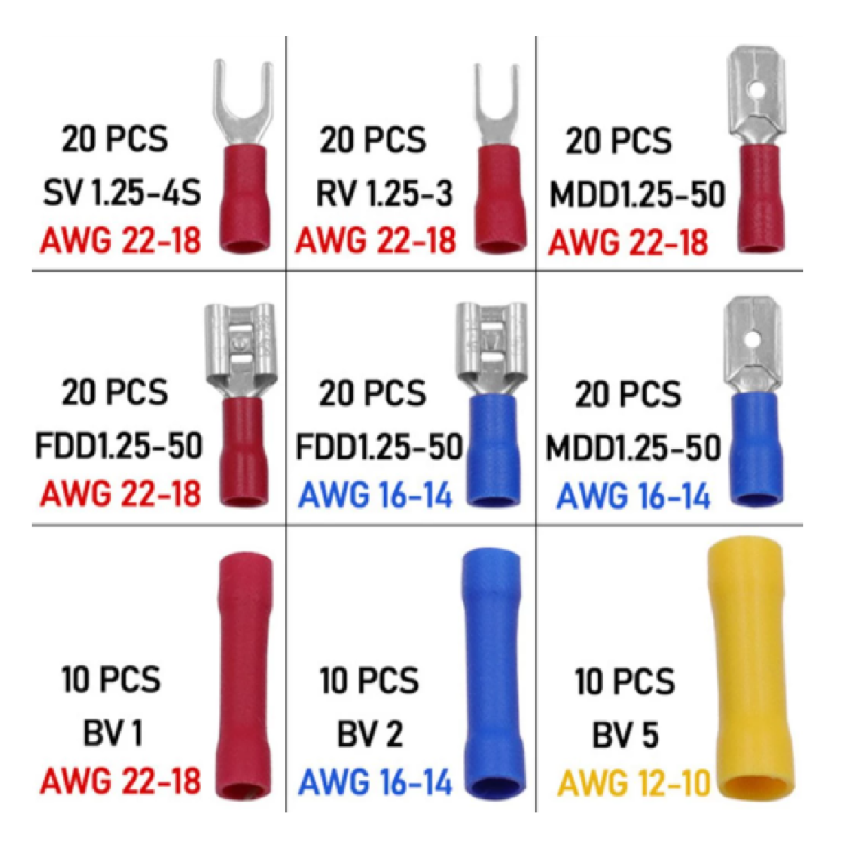 HardwareCity 300PC Wire Electrical Connectors Assortment Set