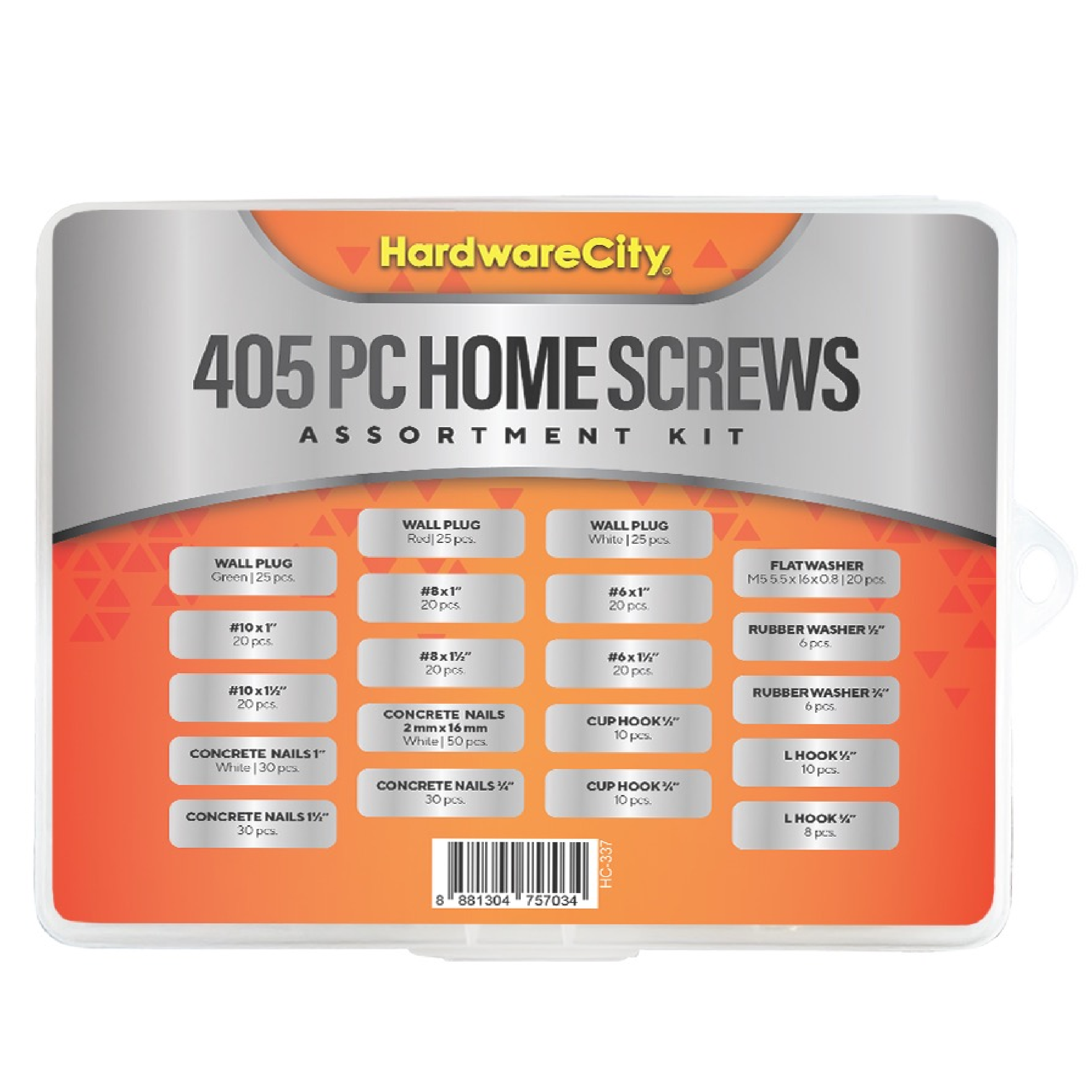 HardwareCity 405PC HOME SCREWS Assortment Kit