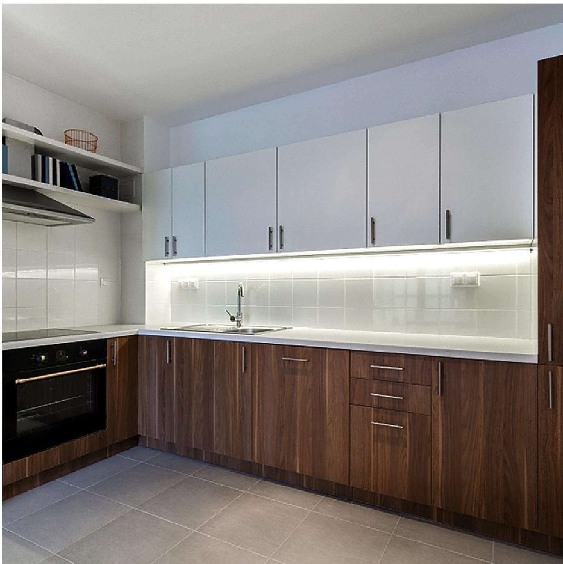 HardwareCity ALUMINIUM Profile For LED LIGHT STRIP Fixture With Acrylic Diffuser 3M LENGTH