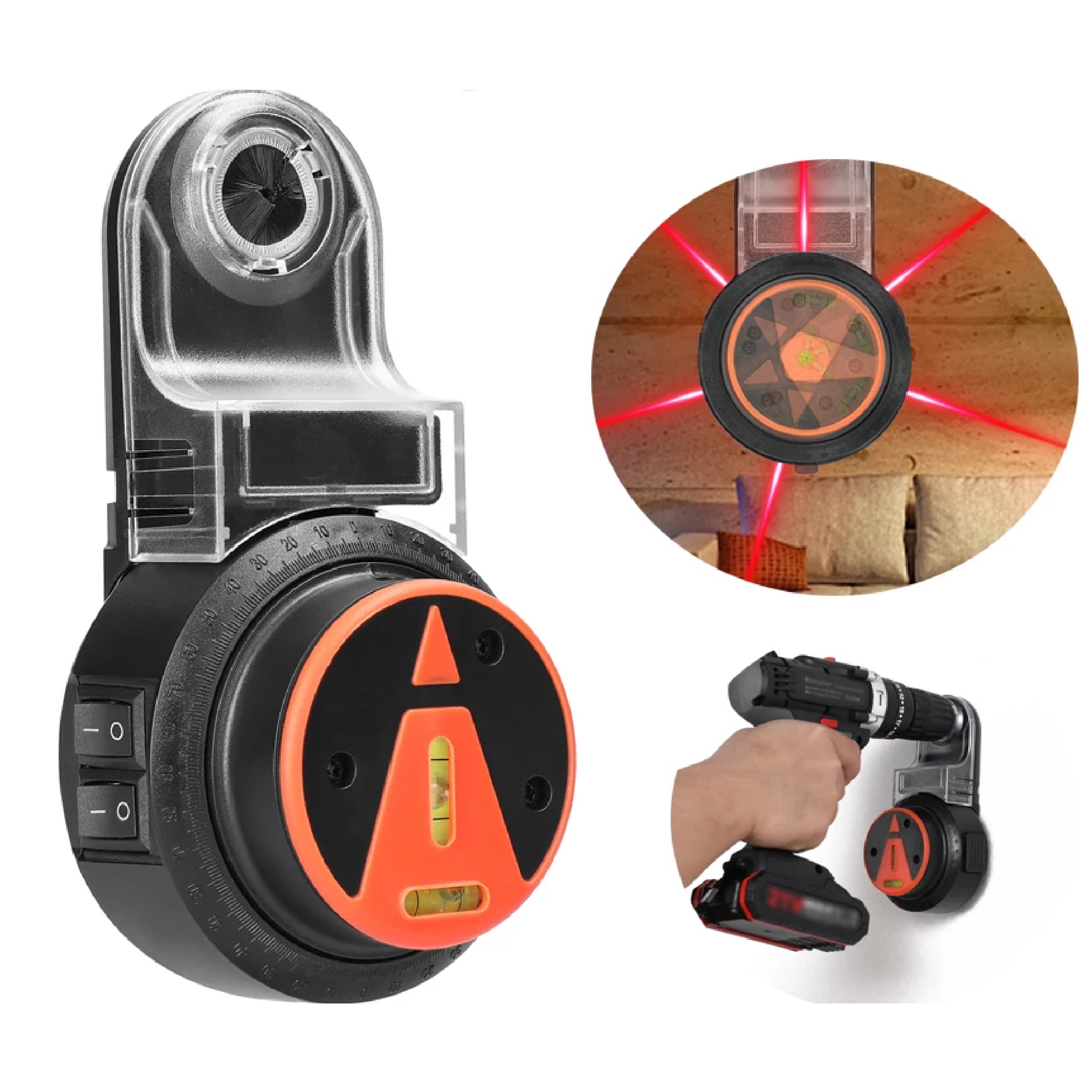 HardwareCity Drilling Dust Collector 2-IN-1 Wall Suction Vacuum