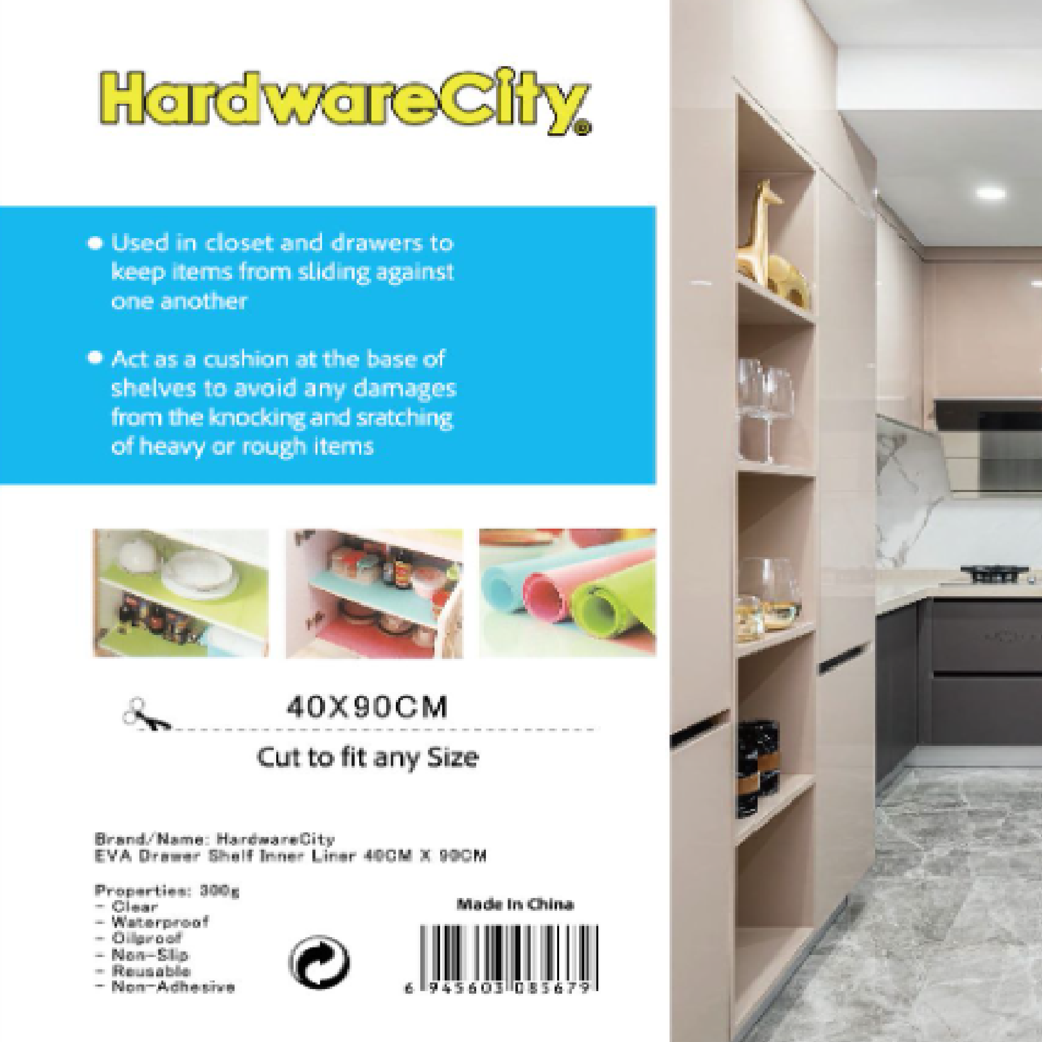 HardwareCity EVA Drawer Shelf Inner Liner 40CM X 90CM DOTS DESIGN