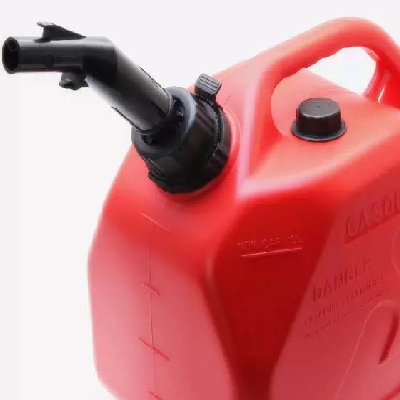 HardwareCity PREMIUM HDPE Red Jerry Can With Spout 5L For Petrol, Diesel & Flammable Liquids