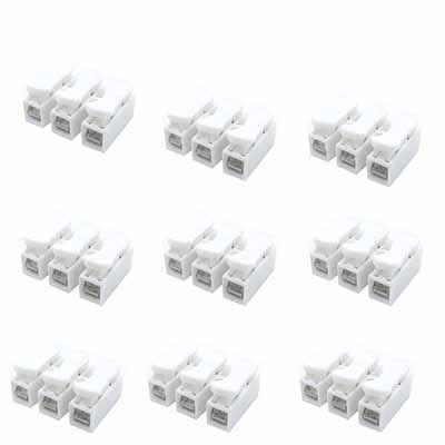 HardwareCity Quick Connect Push Type Wire Connectors (3 Terminals)