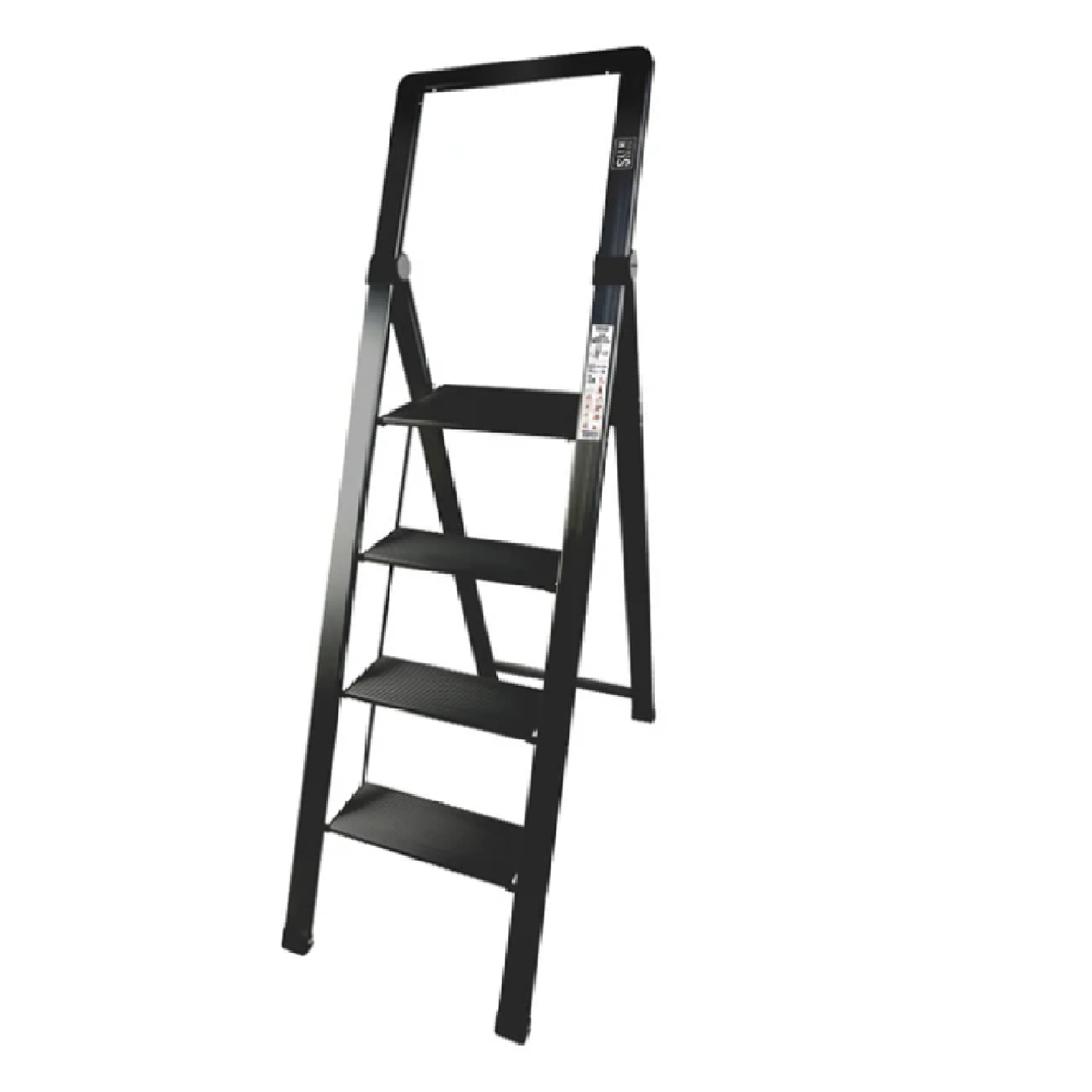 HardwareCity SLIM PROFILE LIGHTWEIGHT BLACK Ladder 4 STEPS